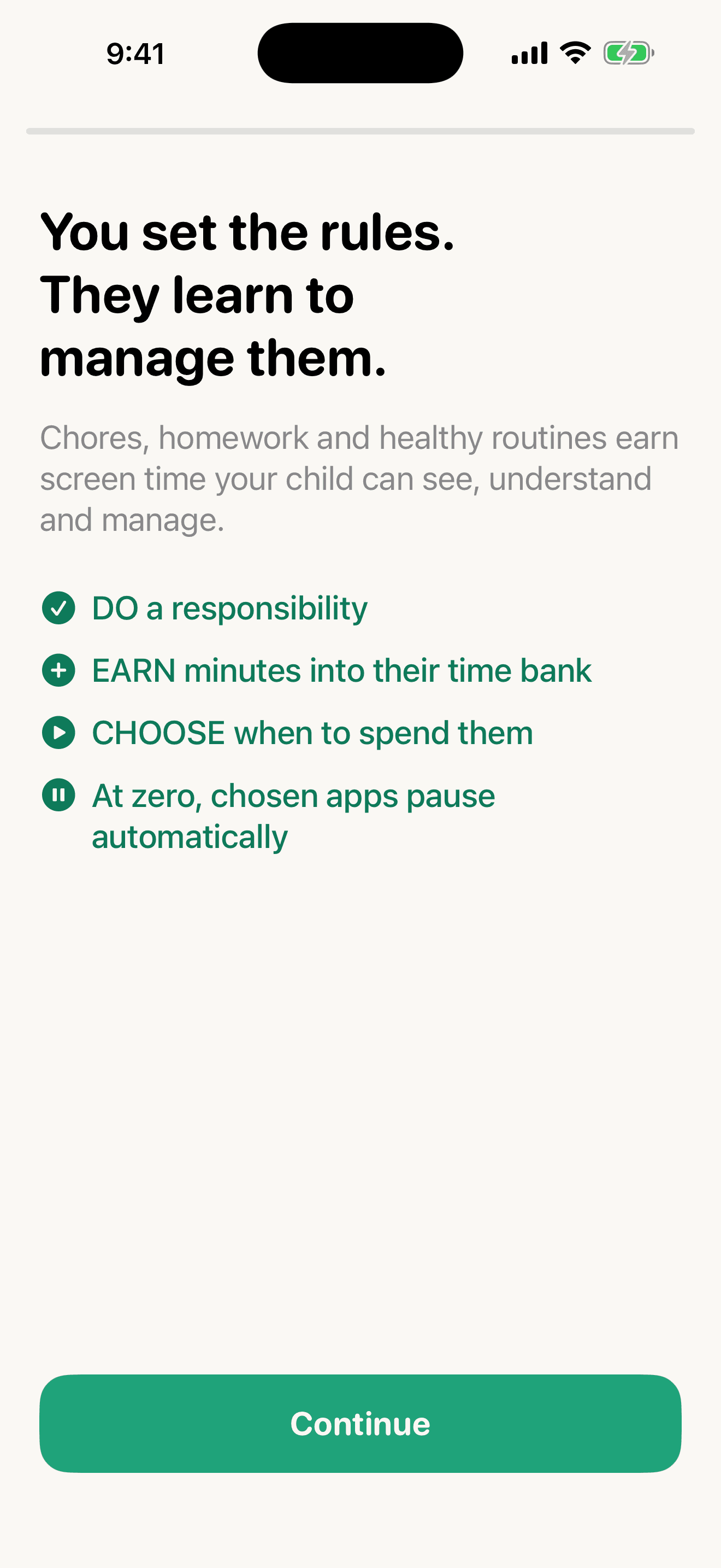 Onboarding: You set the rules. They learn to manage them.